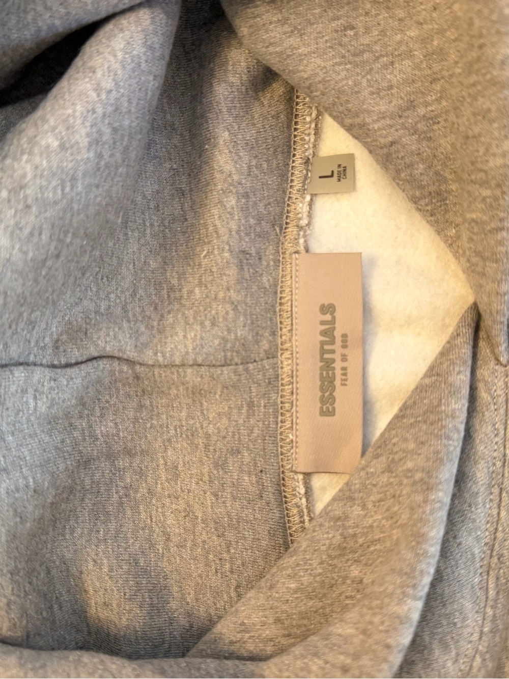 Fear of God Essentials Hoodie in Heather Gray - Picture 5 of 5